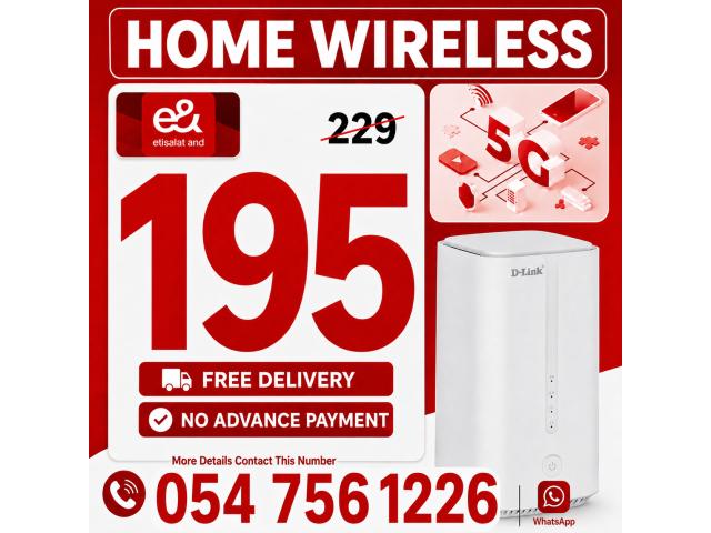 Etisalat wifi internet service available all over UAE with 15% discount for 3 months