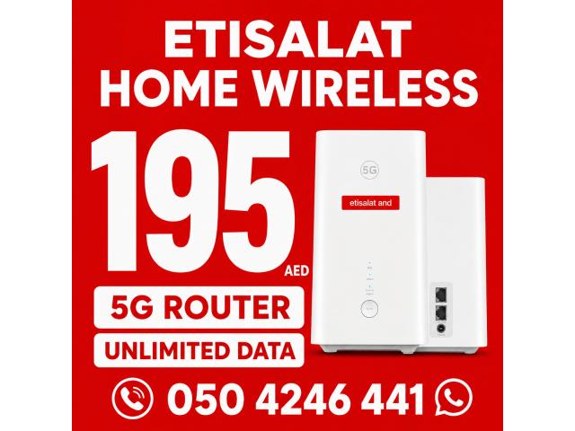 Etisalat home WiFi internet connection all over UAE