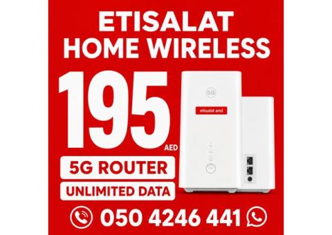 Etisalat home WiFi internet connection all over UAE