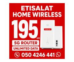 Etisalat home WiFi internet connection all over UAE