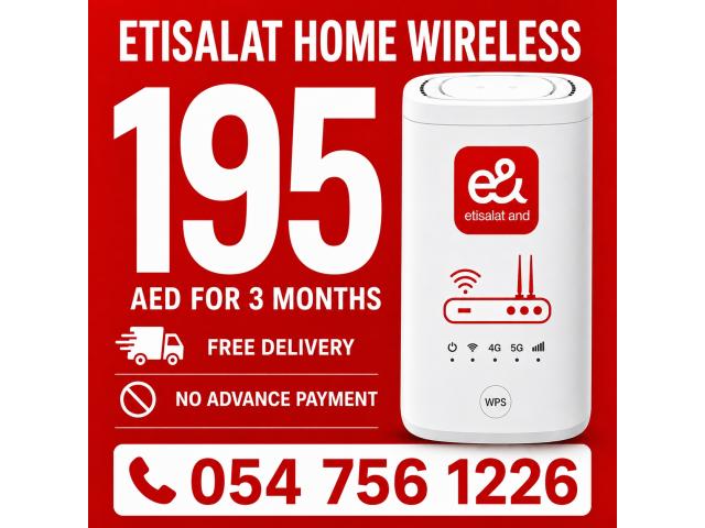 0547561226 Etisalat Home WiFi internet