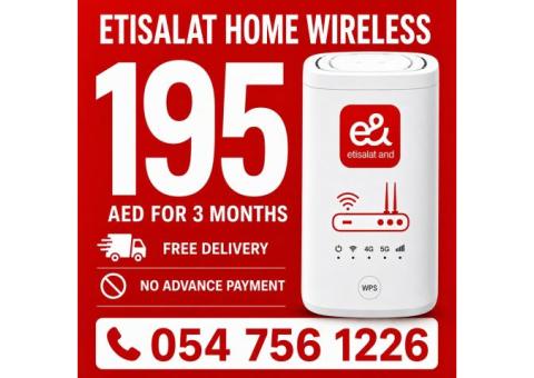 0547561226 Etisalat Home WiFi internet