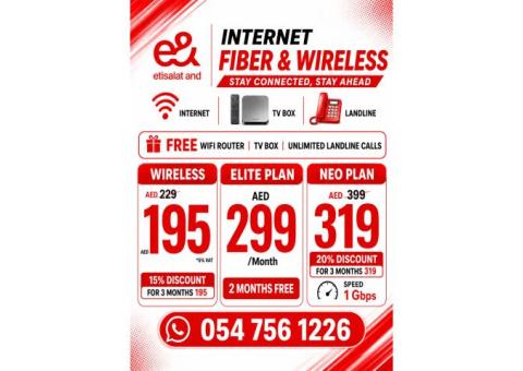 Etisalat eLife 5G home wifi internet service for everyone