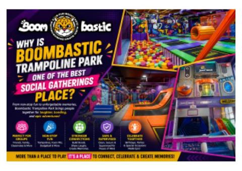 Trampoline Park in Delhi – Experience Unlimited Fun at Boombastic