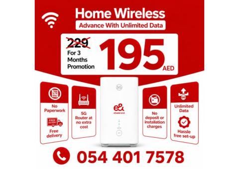 Etisalat home WiFi internet service united Arab Emirates