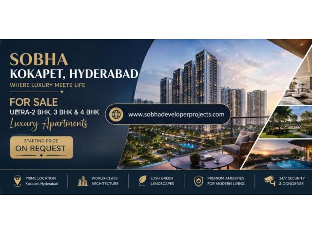 Sobha Kokapet Hyderabad – Future-Focused Homes in West Hyderabad
