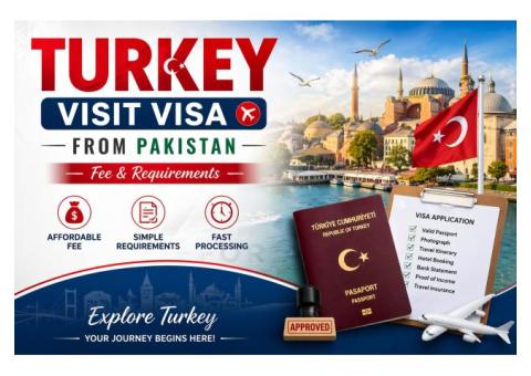 Turkey Visit Visa from Pakistan 2026 – Requirements & Application Guide