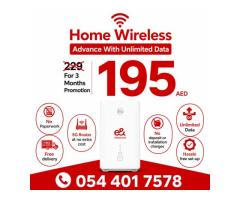Etisalat Home wifi internet connection