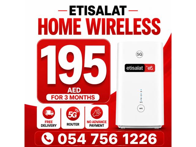 15% discount for all customers Etisalat Home WiFi internet