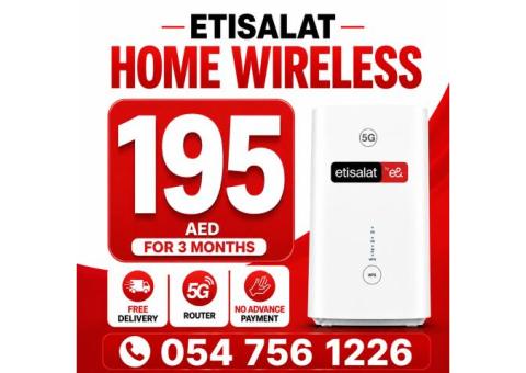 15% discount for all customers Etisalat Home WiFi internet