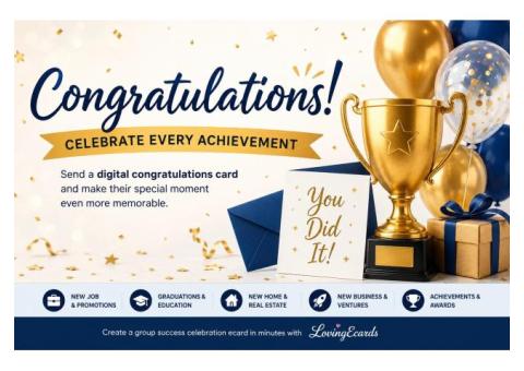 Congratulations Card for Promotion – Celebrate Career Success