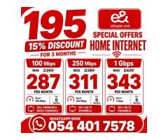 Etisalat Home wifi internet connection