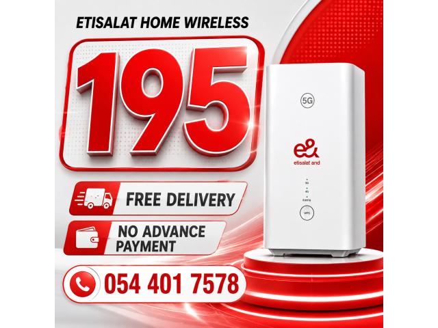 Etisalat Home wifi internet connection