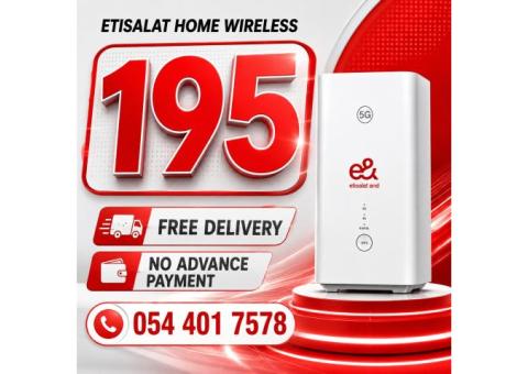 Etisalat Home wifi internet connection
