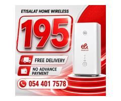 Etisalat Home wifi internet connection