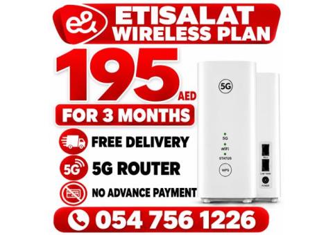 0547561226 Etisalat Home WiFi internet