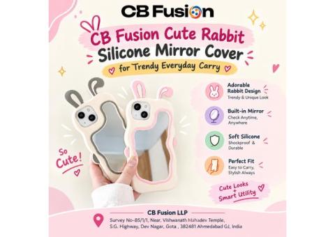 CB Fusion Cute Rabbit Silicone Mirror Cover for Trendy Everyday Carry