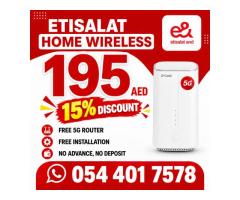 Etisalat Home wifi internet connection