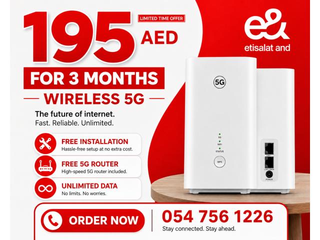 0547561226 Etisalat Home WiFi internet