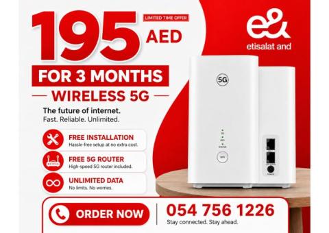 0547561226 Etisalat Home WiFi internet
