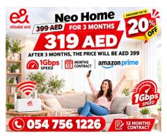 Etisalat home wifi internet service 15% discount
