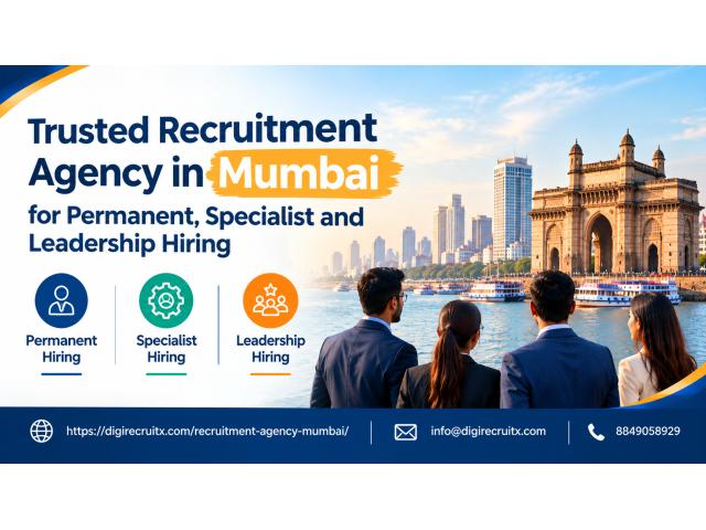 Trusted Recruitment Agency in Mumbai for Permanent, Specialist and Leadership Hiring