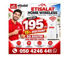 Etisalat Home wifi internet connection