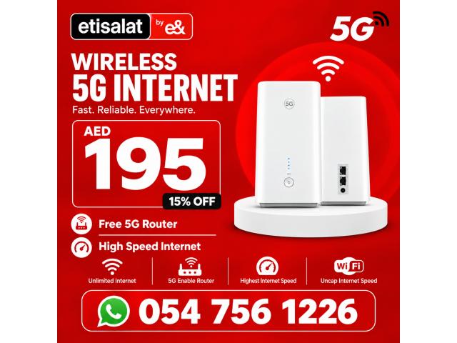 15% discount for all customers etisalat home wifi internet