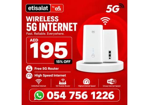 15% discount for all customers etisalat home wifi internet