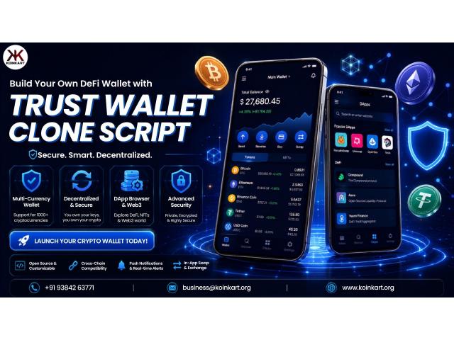 Create Your Own Multi-Chain Wallet with Trust Wallet Clone Script