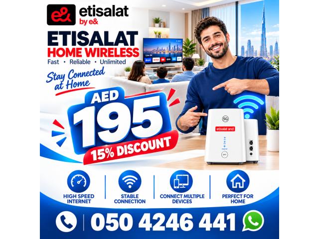 Etisalat Home wifi internet connection