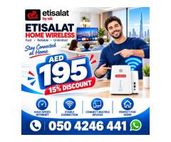 Etisalat Home wifi internet connection