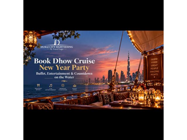 Book Dhow Cruise New Year Party - Buffet, Entertainment & Countdown on the Water
