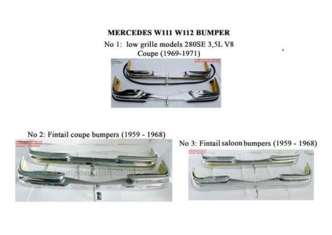 Mercedes W111 W112 Model Saloon And Coupe/Cabriolet