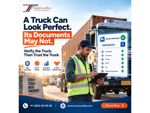 Trusted Vehicle Verification Services for Safer Transportation | TruckSuvidha