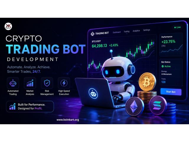 Explore 100% Profit Assured Crypto Trading Bot Development Solutions