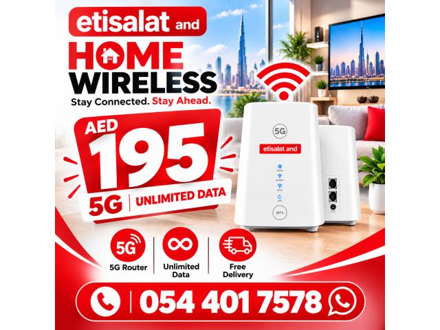 Etisalat Home wifi internet connection