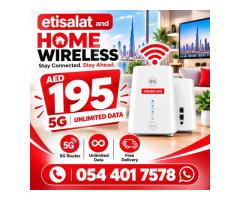 Etisalat Home wifi internet connection