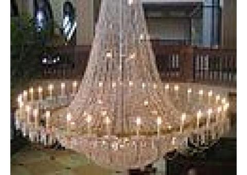 Call us 052-5868078 for Professional Chandelier Installation, Cleaning, Services
