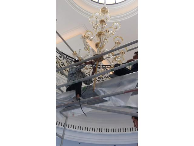 Call us 052-5868078 for Professional Chandelier Installation, Cleaning, Services