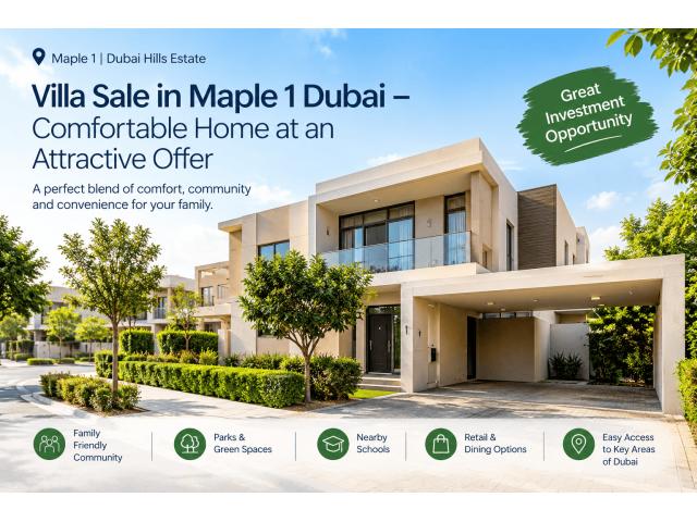 Villa Sale in Maple 1 Dubai – Comfortable Home at an Attractive Offer