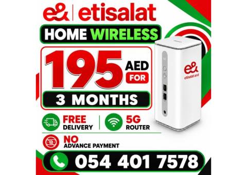 • Etisalat 5G Router Plug & Play • Dual-Band WiFi • Home Wireless