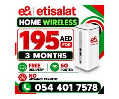 • Etisalat 5G Router Plug & Play • Dual-Band WiFi • Home Wireless