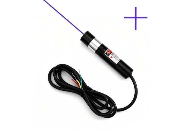 High Precision TTL Modulation 405nm Violet Cross Line Laser Module for Industrial Processing