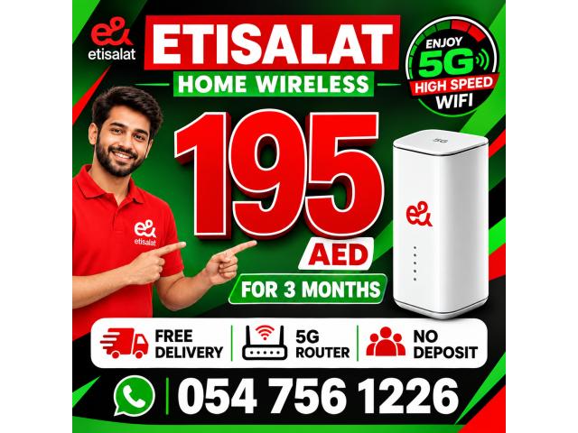 Etisalat Home Wireless 5G • Plug & Play