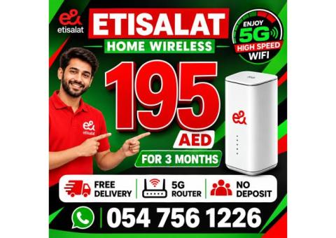 Etisalat Home Wireless 5G • Plug & Play
