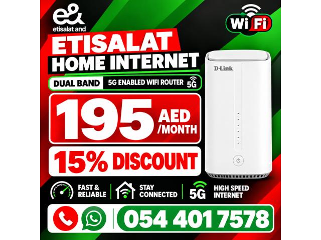 • Etisalat 5G Home Internet Router • Fast Speed