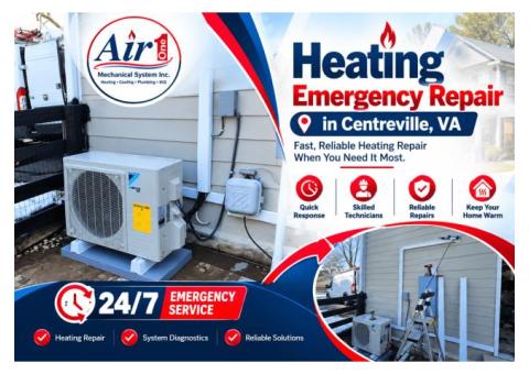 Reliable Heating Solutions for Centreville Homeowners