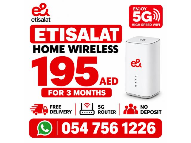 Etisalat home wifi 15% discount for all customers
