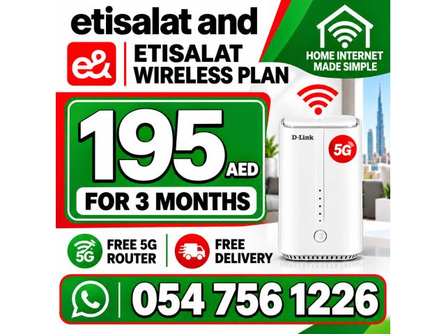Etisalat home wifi 15% discount for all customers
